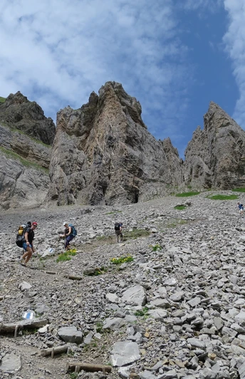 Ein gut ausgebauter Weg führt durch die Steingant