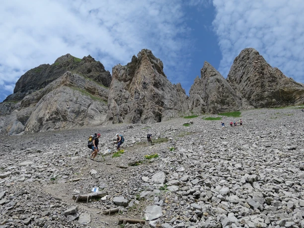 Ein gut ausgebauter Weg führt durch die Steingant