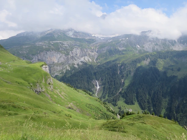 Eine wunderbare Aussicht auf das Schächental