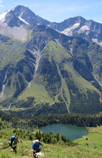 Ein schöner Blick zurück zum Golzernsee