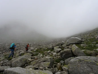 Auf der Fellilücke kann sich das Wetter urplötzlich ändern