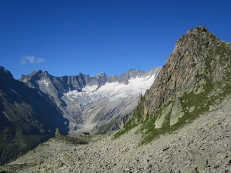 Wunderschöne Sicht zurück zur Bergseehütte