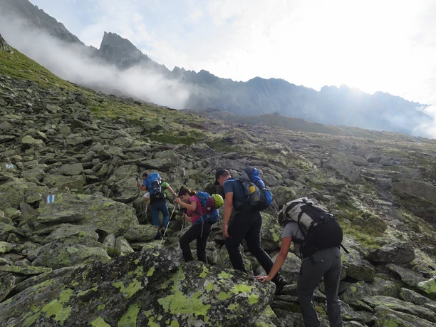 Unterwegs von der Voralphütte zur Salbithütte