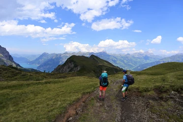 Auf der Urner Seite des Surenenpasses ist die Aussicht umwerfend
