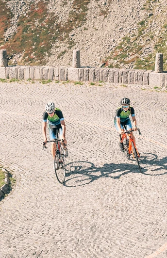 Radfahren auf der Tremola-Straße