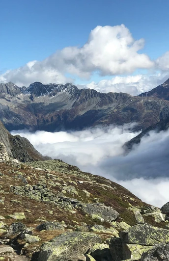 Aussicht nahe Bergseehütte SAC