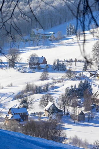 Rehefeld-Zaunhaus im Winter