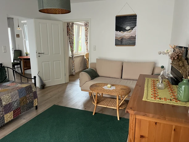 Moderner und heller Wohnbereich der FeWo Brauel Moderner und heller Wohnbereich der FeWo Brauel