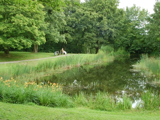 Lappenspring Teich im Kurpark am Greif Salzgitter-Bad