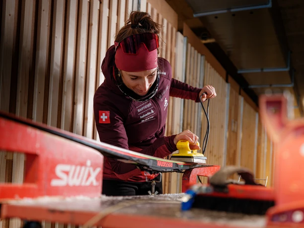 Waxing studio at the Nordic Centre Goms Waxing studio at the Nordic Centre Goms