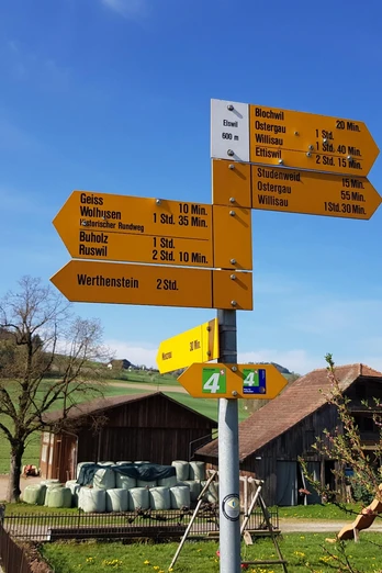 Der Weiler Elswil in der Nähe von Geiss