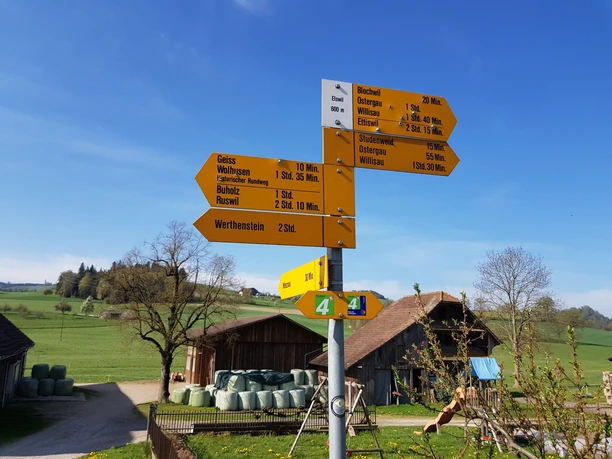 Der Weiler Elswil in der Nähe von Geiss