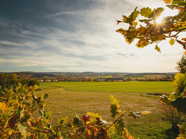 Blick vom Bismarckturm Schneeberg