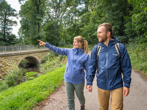Sandsteinbogenbrücke in Taubenheim über die Kleine Triebisch
