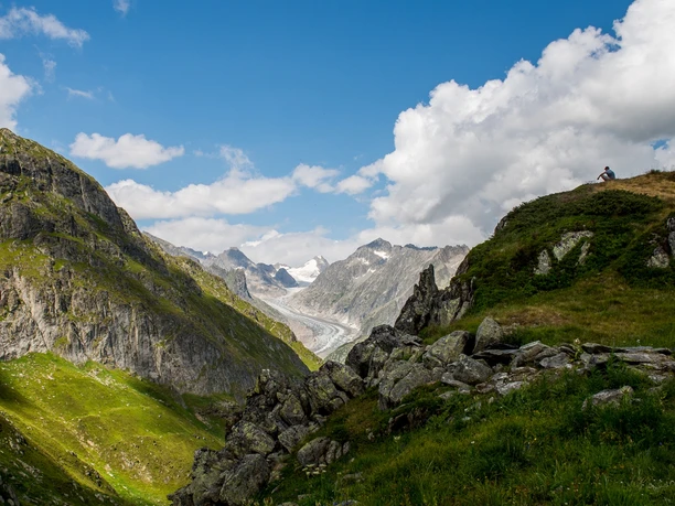 Fiescheralp - Burghütte Fieschertal - Aspi-Titter Hängebrücke - Bellwald