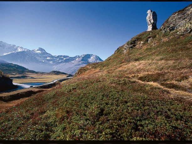 Der Simplonadler auf der Passhöhe
