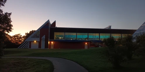 Abendstimmung am Thermalsolbad in Salzgitter-Bad