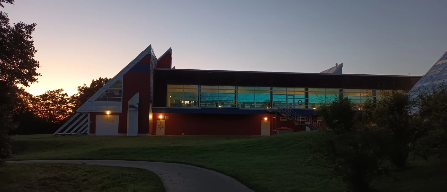 Abendstimmung am Thermalsolbad in Salzgitter-Bad
