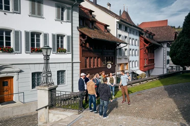 Die Müligasse mit den ältesten Häusern von Willisau