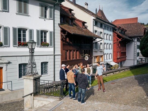 Die Müligasse mit den ältesten Häusern von Willisau