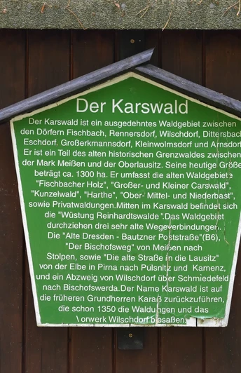 Infotafel zum Karswald