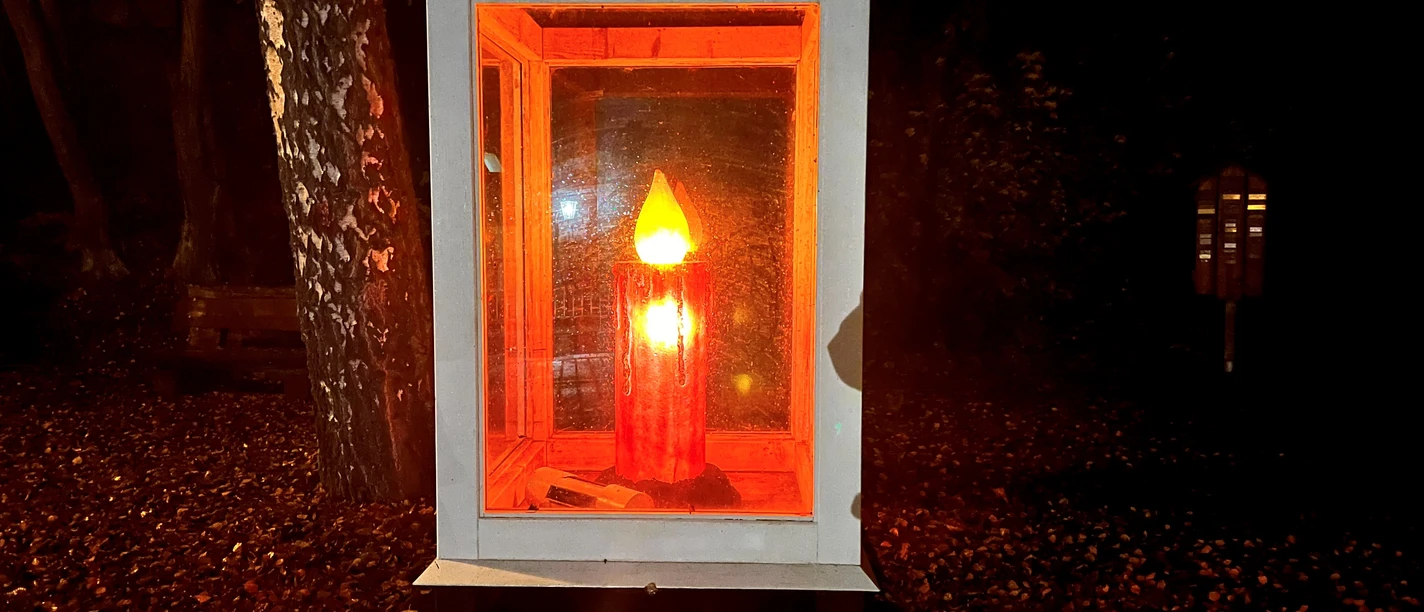 Nativity Scene Christmas Candle