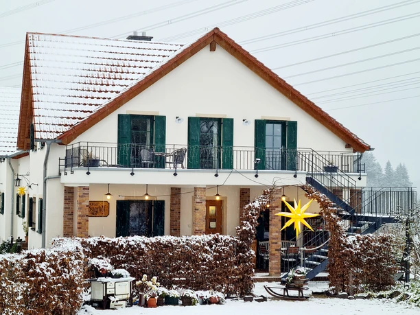 Hofcaf Winter Schnee