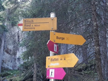 Themenweg Blatten auf dem Massaweg nach Ried-Mörel