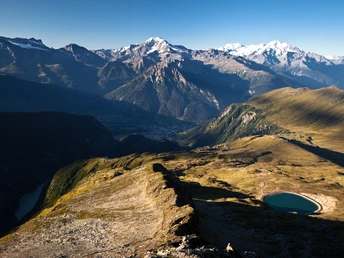 Blick vom Sparrhorn zurück auf die Belalp