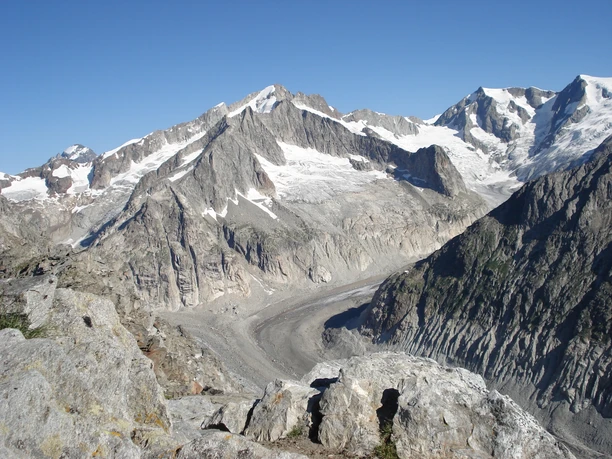 Blick vom Gipfel Sparrhorn Richtung Oberaletsch