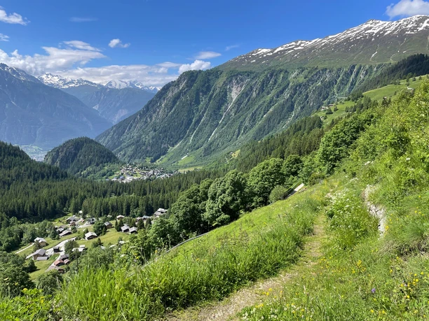 Blatten -Egga, mit Blick auf Blatten