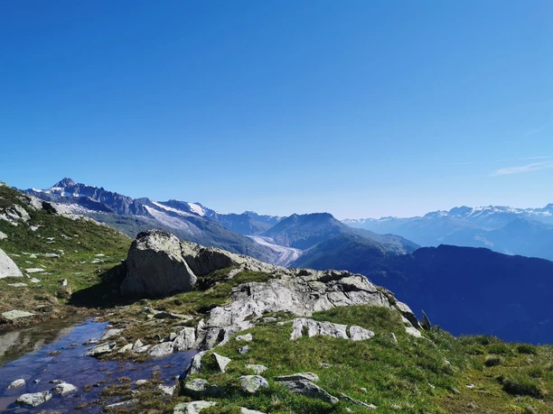 Aussicht auf Aletschgletscher