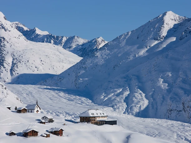 Hotel Belalp mit Aletschgletscher
