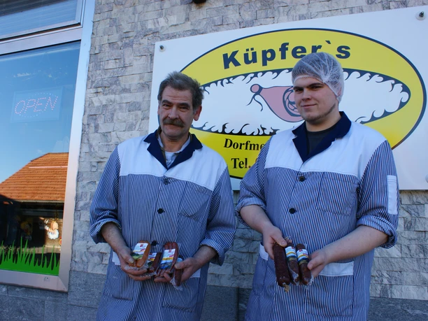 Peter and Christian Küpfer run the butcher's shop with great passion
