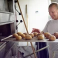 Hans Emmenegger in the bakery