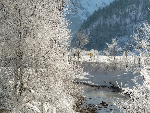 Idyllische Winterlandschaft in Studen SZ.