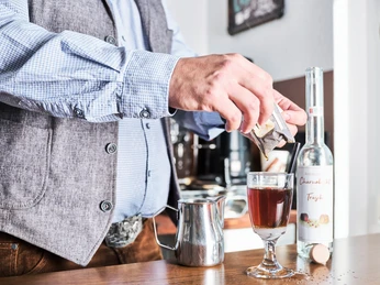 The coffee schnapps is a speciality from the Entlebuch region