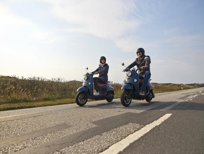 E-Mobility E-Roller auf der Straße