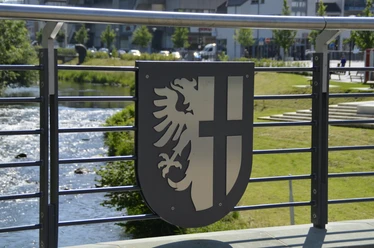 Stadtwappen_Ruhrbrücke Stadtwappen Meschede Ruhrbrücke