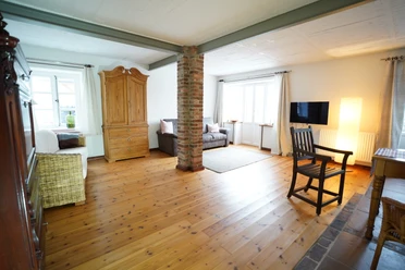 Wohnzimmer der Ferienwohnung Zinn Wohnzimmer der Ferienwohnung Zinn