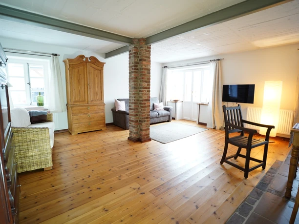 Wohnzimmer der Ferienwohnung Zinn Wohnzimmer der Ferienwohnung Zinn