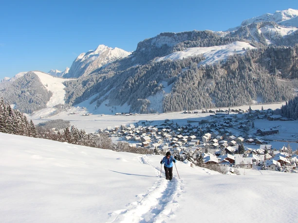 Schneeschuhtour Richtung Höchgütsch
