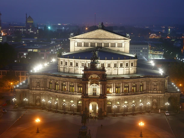 Semperoper in the evening