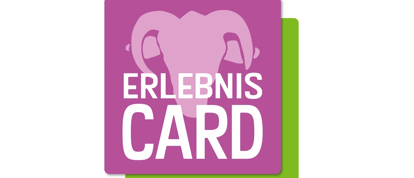erlebniscard-lueneburger-heide.jpg Logo van de ErlebnisCard Lüneburg Heath met gestileerde Heidschnuckenkop in roze en groen.