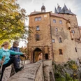 Burg Kriebstein als Ausflugsziel für Wanderer
