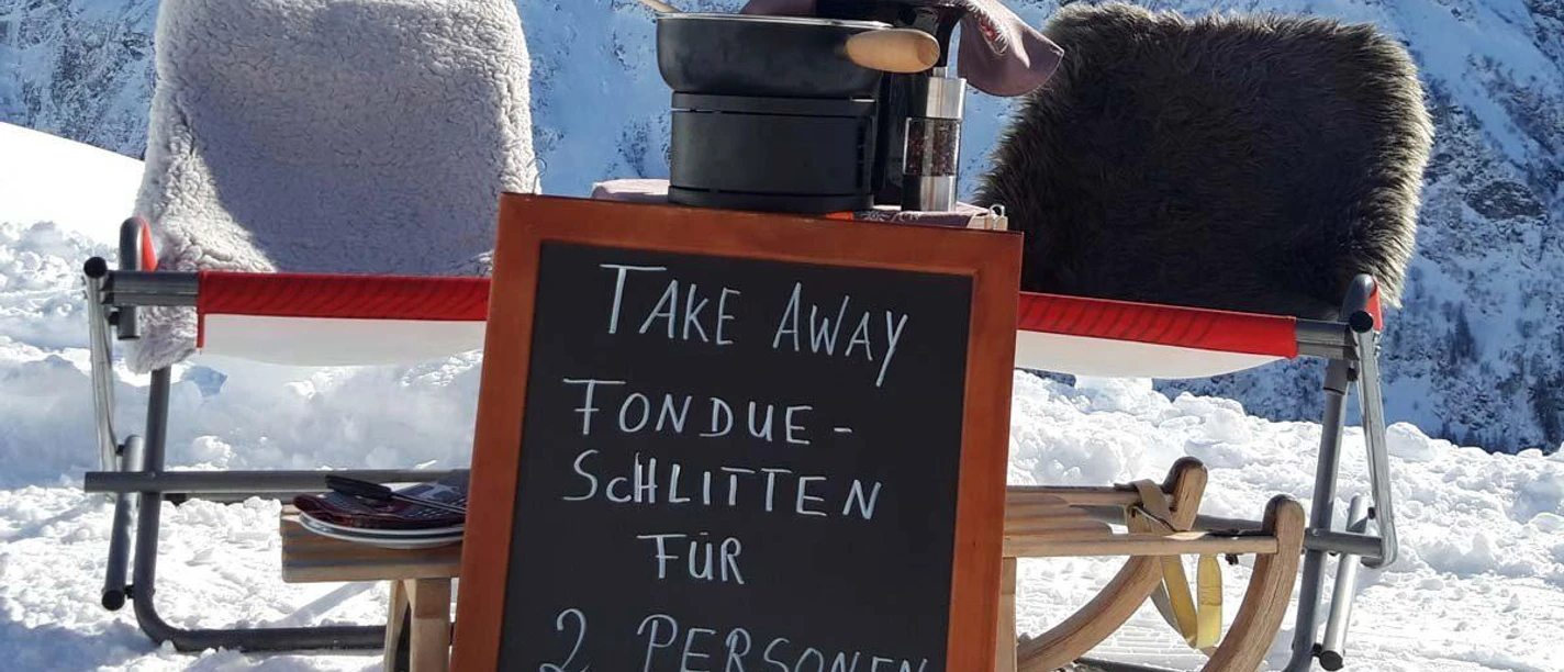 Fondue Schlitten