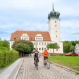 Radfahren am Barockschloss Delitzsch