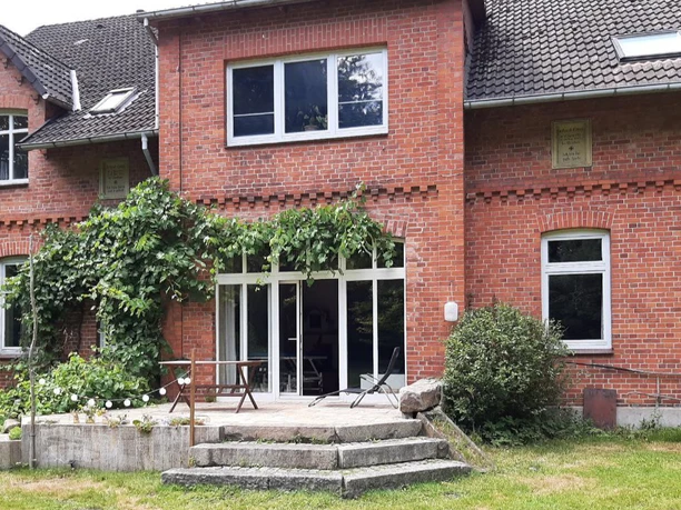 Bouw van de vakantiewoning op Bioland-Hof Wilkens