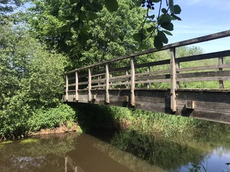 Brücke über die Wörpe Fußgängerbrücke über die Wörpe