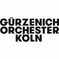 Logo des Gürzenich-Orchesters Köln in schwarzer Schrift auf weißem Hintergrund.